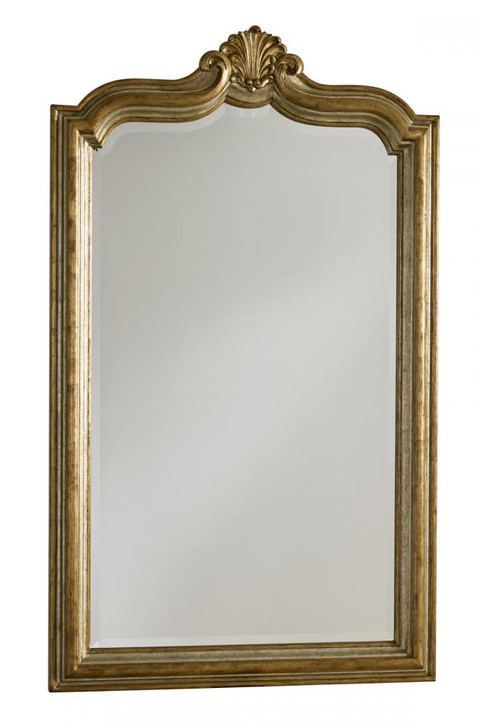 Aria Mirror, Burnished Silver, Venetian Gold Trim, 36"W (88-0117 YUU906TMAG)