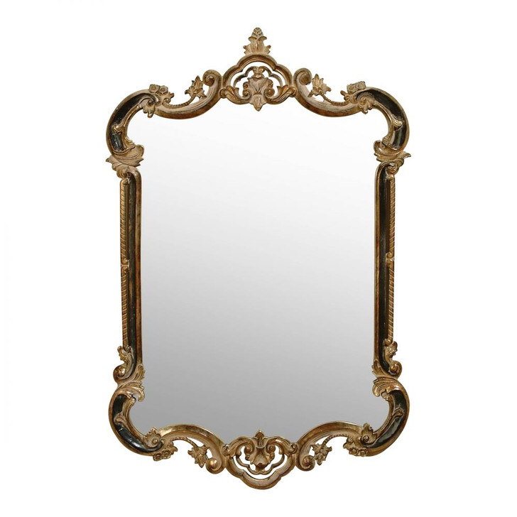 Brun Mirror, Antique Silver, Black, 32"W (8155-28 YUU906TN84)