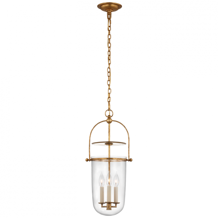 Lorford Tall Bell Lantern - Gilded Iron