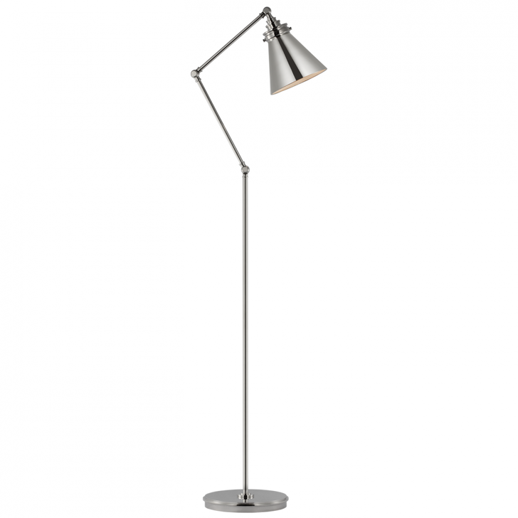 Parkington Medium Articulating Floor Lamp - Polished Nickel