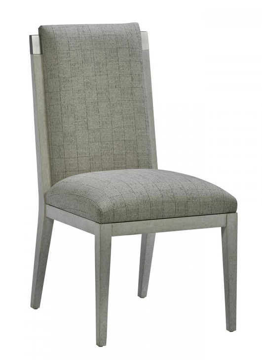Ensemble Side Chair, Mahogany, Luster Fog Silver Upholstery, 40"H (88-0645 YUU906TP7J)