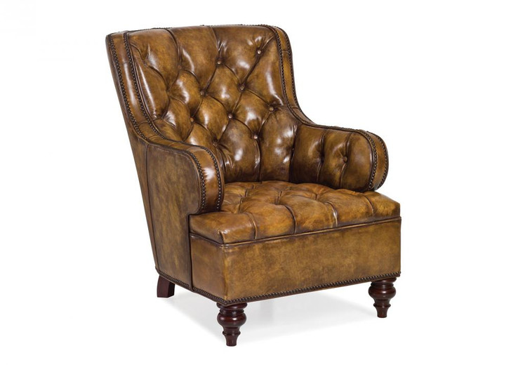 Piper Accent Chair, Plano Caramel Leather, 37"H (RA1134-PLA-CAR YUU906TR7H)