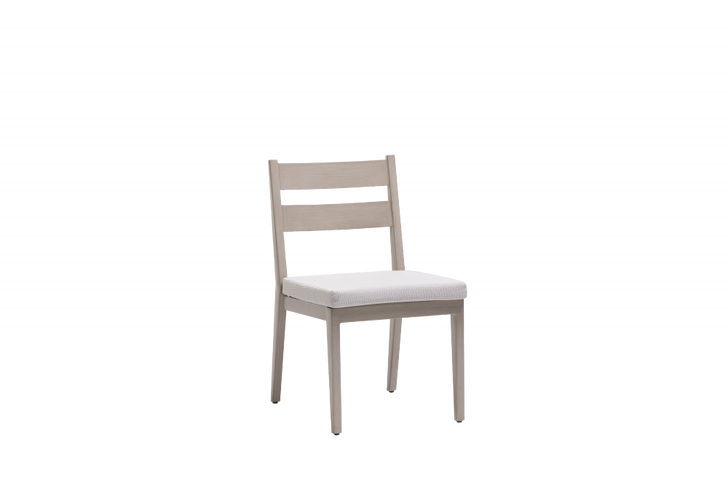 Lucia Dining Side Chair, Antique Beige, Pearl Frame, 19"W (FN54411PRL-FO5114 YUU90042AQ)
