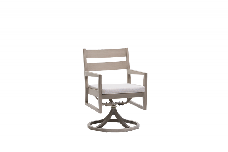 Lucia Swivel Rocker Arm Chair, Canvas, Pearl Frame, 21.5"W (FN54458PRL-FO5115 YUU90042C0)