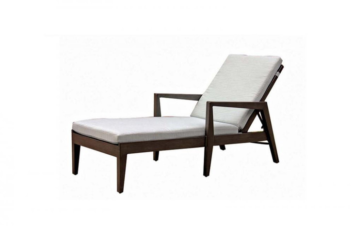 Lucia Adjustable Lounger, Taupe, Ash Gray Frame, 28.5"W (FN54420ASG-FO5116 YUU90042CJ)