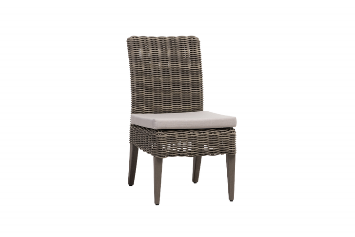 Cubo Dining Side Chair, Black, Creamy Oak Resin, Pearl Gray Frame, 19.5"W (FN61211COK-FO5129 YUU90043AC)