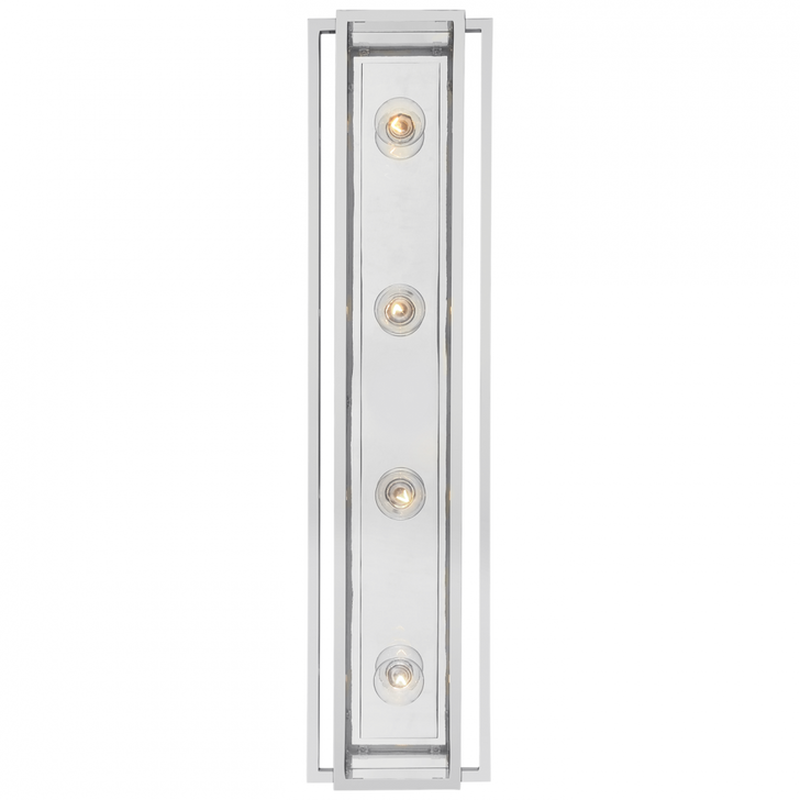 Halle Vanity Light, 4-Light, Polished Nickel, 30"H (S 2204PN-CG CX51X)