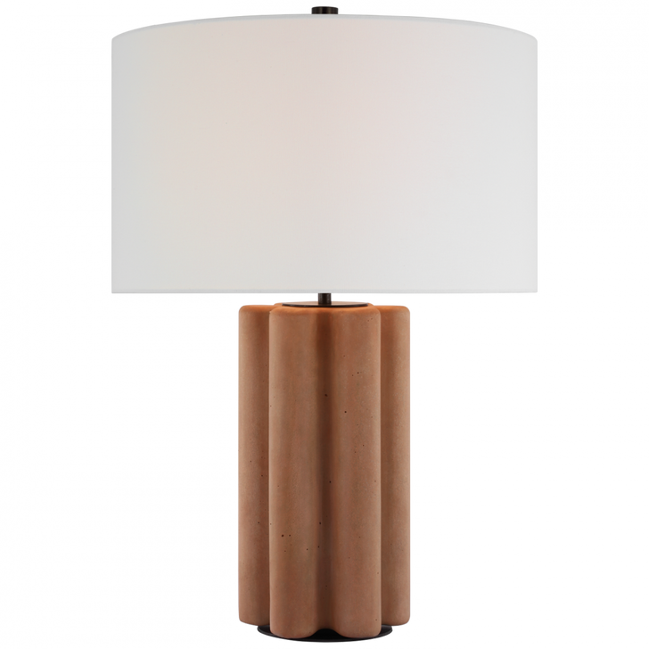 Vellig Medium Table Lamp - Terracotta Stained Concrete