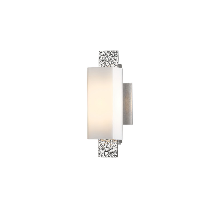 Oceanus Wall Sconce, 1-Light, Sterling, Opal Glass, 12.5"H, OPEN BOX (207693-SKT-85-GG0441)