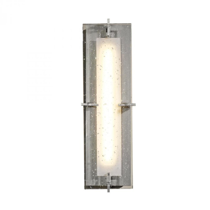 Ethos Outdoor Wall Sconce, 1-Light, LED, Vintage Platinum, Seeded Clear Glass, 18.5"H, OPEN BOX (207760-LED-82-II0359)