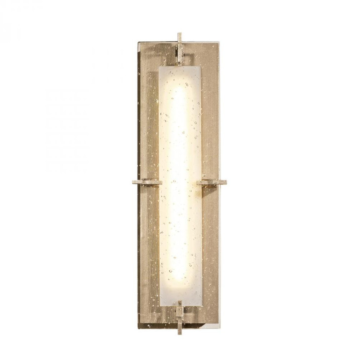Ethos Outdoor Wall Sconce, 1-Light, LED, Soft Gold, Seeded Clear Glass, 18.5"H, OPEN BOX (207760-LED-84-II0359)