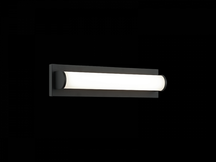 Jensen Bath Vanity Light, 1-Light, LED, Matte Black, 18"W (S07018MB 3060PP6)