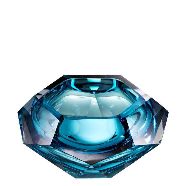 Las Hayas Bowl, Blue Glass, 7.87"W (113590 YV0J03YQ5Q)