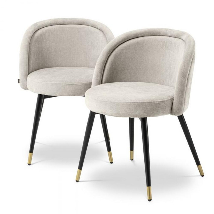 Chloe Dining Chair, Set of 2, Clarck Sand Fabric, 30.31"H (A114859 YV0J03YX15)
