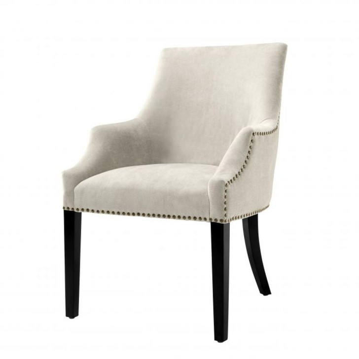 Legacy Dining Chair, Clarck Sand Fabric, Black Legs, 36.22"H (A112026 YV0J03YXYD)