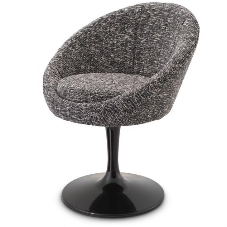 O'Neill Swivel Chair, Cambon Black, Black Base, 26.38"W (A115387 YV0J03YXYK)