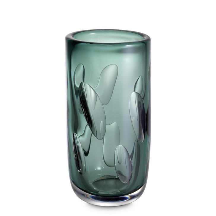 Nino Vase, Small, Green Glass, 11.42"H (114714 YV0J041XPW)