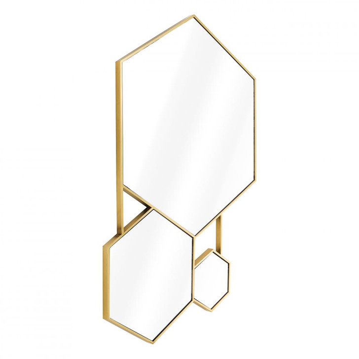 Hexa Mirror, Gold, 34.25"W (111663 YV0J041QT6)
