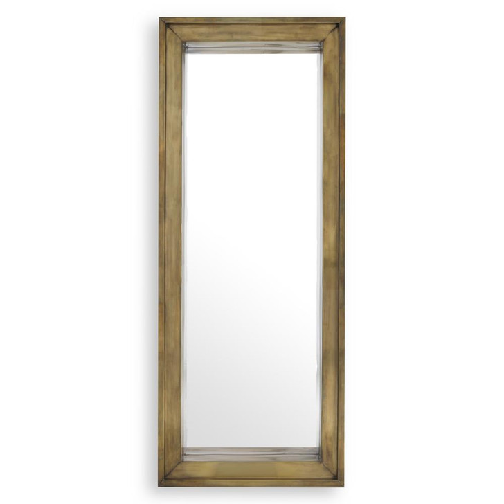 Magenta Mirror, Large, Vintage Brass, 31.5"W (113613 YV0J041QTC)