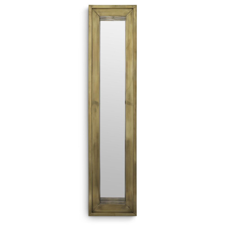 Magenta Mirror, Small, Vintage Brass, 17.72"W (114124 YV0J041QTD)