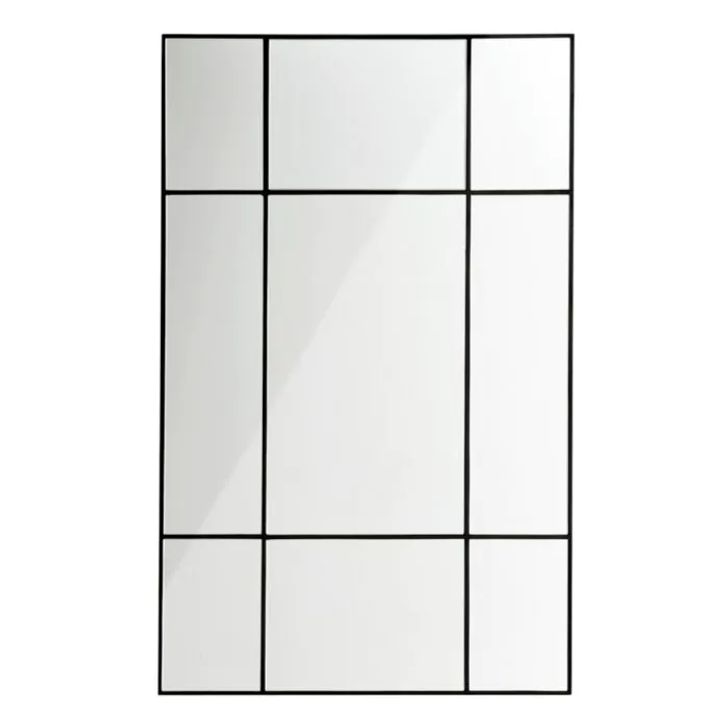 Mountbatten Mirror, Clear Glass, Black, 27.56"W (108911 YV0J041QTJ)