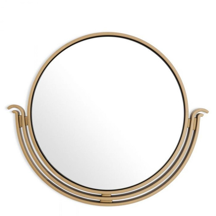 Tombo Mirror, Antique Brass, 25.59"W (116083 YV0J041QTV)