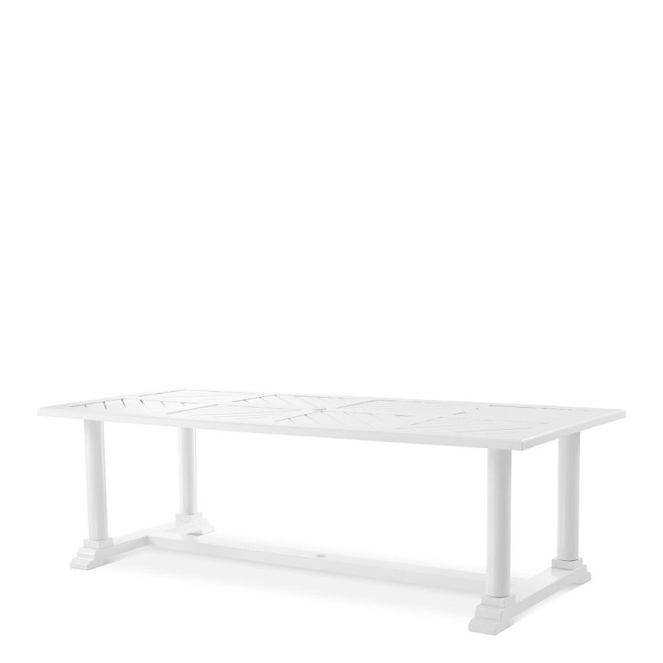Bell Rive Outdoor Dining Table, X-Large, White, 94.49"W (112849 YV0J041RRT)