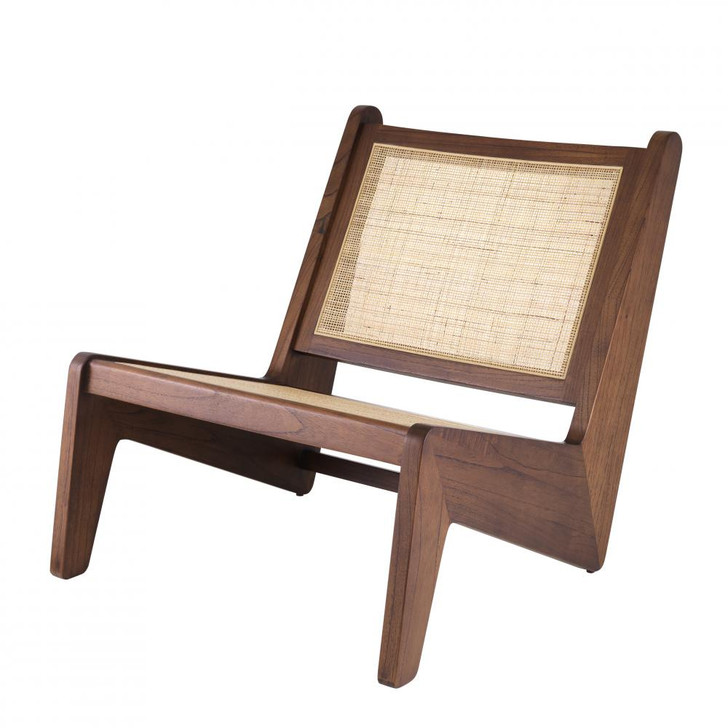 Aubin Lounge Chair, Wood, Natural, 30.51"H (113674 YV0J03YT3Z)