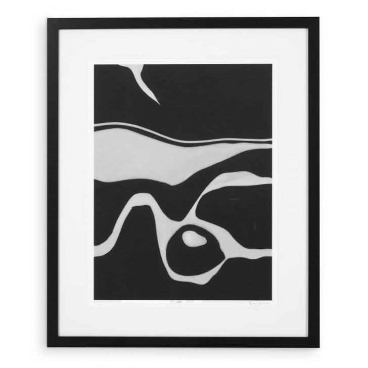 Print EC336 Litho: Tides in Sepia I Wall Art, Black Frame, 27.56"W (115388 YV0J041TT7)