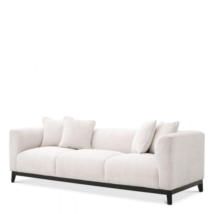 Corso Sofa, Lyssa Off-White Fabric, Black Base, 90.55"W (A115813 YV0J041VP6)