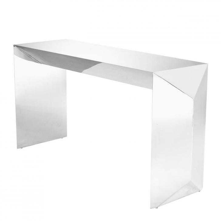 Carlow Console, Polished Stainless Steel, 61.02"W (113669 YV0J03YW0K)