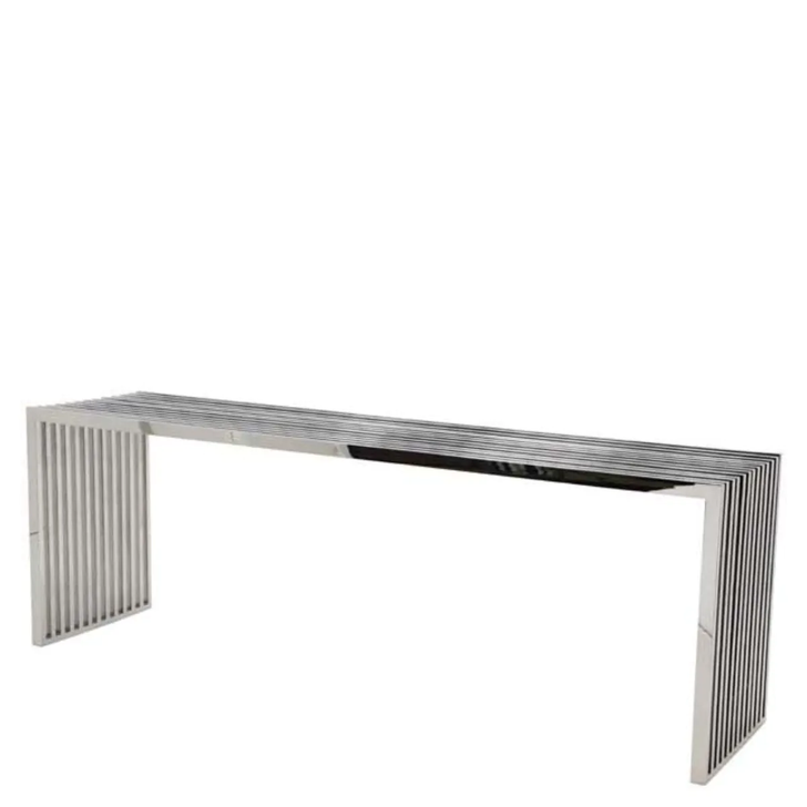 Carlisle Console, Polished Stainless Steel, 86.61"W (105451 YV0J03YW0H)