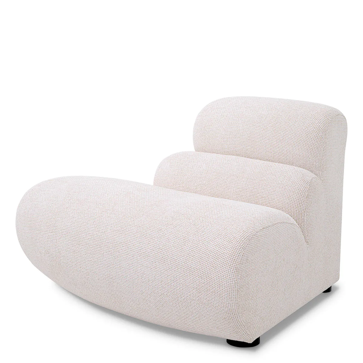 Lindau Sectional Sofa Outside Corner, Lyssa Off-White Fabric, Black Feet, 40.94"W (A116816 YV0J041VPV)