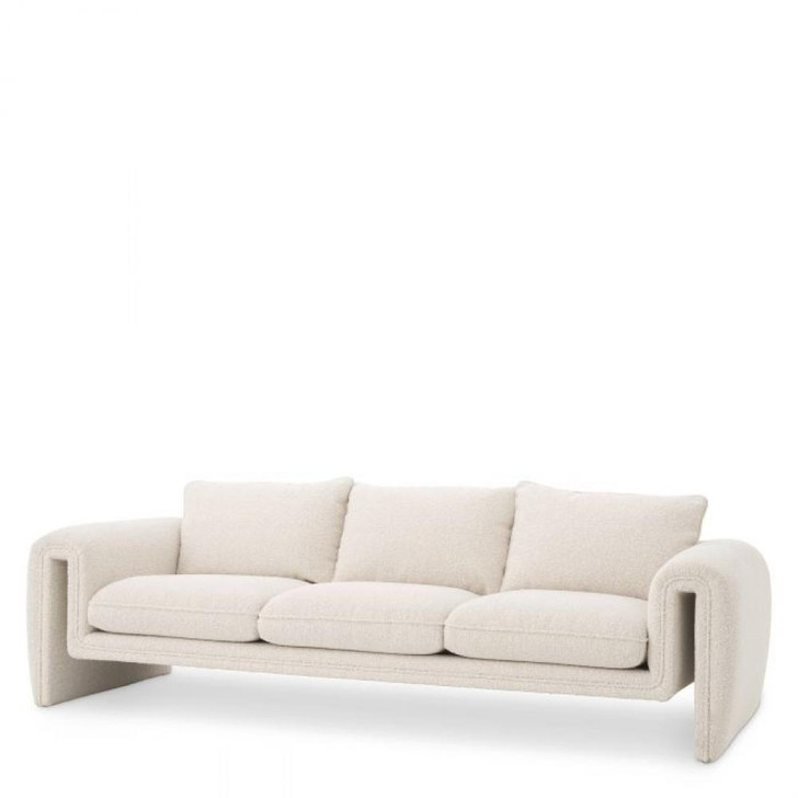 Tondo Sofa, Boucle Cream Fabric, 90.55"W (A115461 YV0J041VQ6)