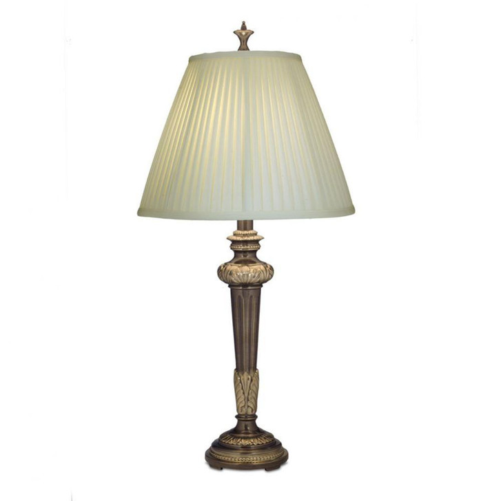 Table Lamp, 1-Light, Roman Bronze, Ivory Shadow Fabric Shade, 34"H (TL-A860-RB YV0J07RUDW)