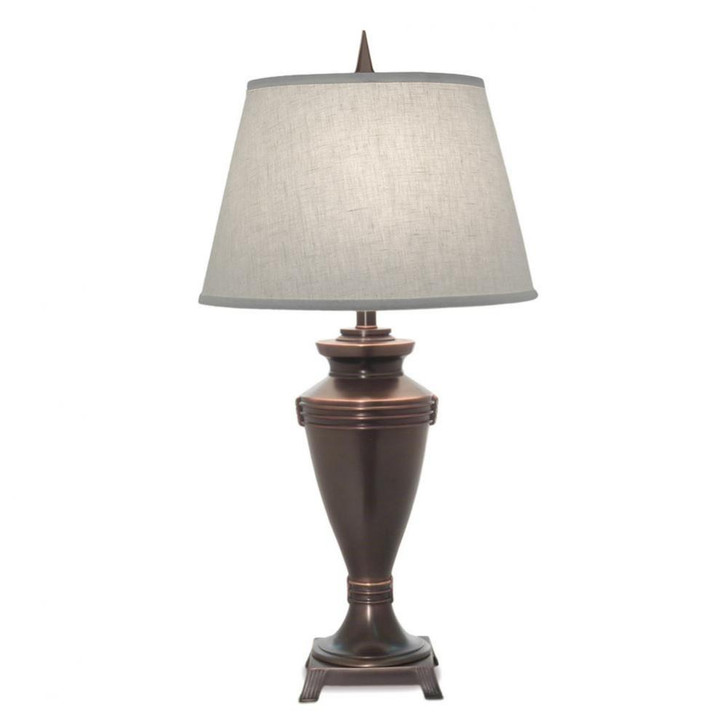 Table Lamp, 1-Light, Oxidized Bronze, Cream Aberdeen Fabric Shade, 32"H (TL-K398-N7915-OB YV0J07RV9V)