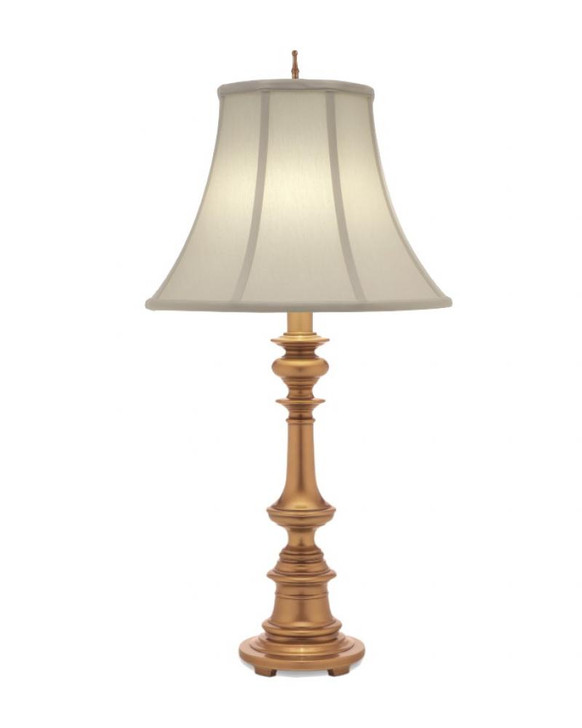 Table Lamp, 1-Light, Antique Brass, Ivory Shadow Fabric Shade, 33"H (TL-N6086-K9079-AB YV0J07RVAH)