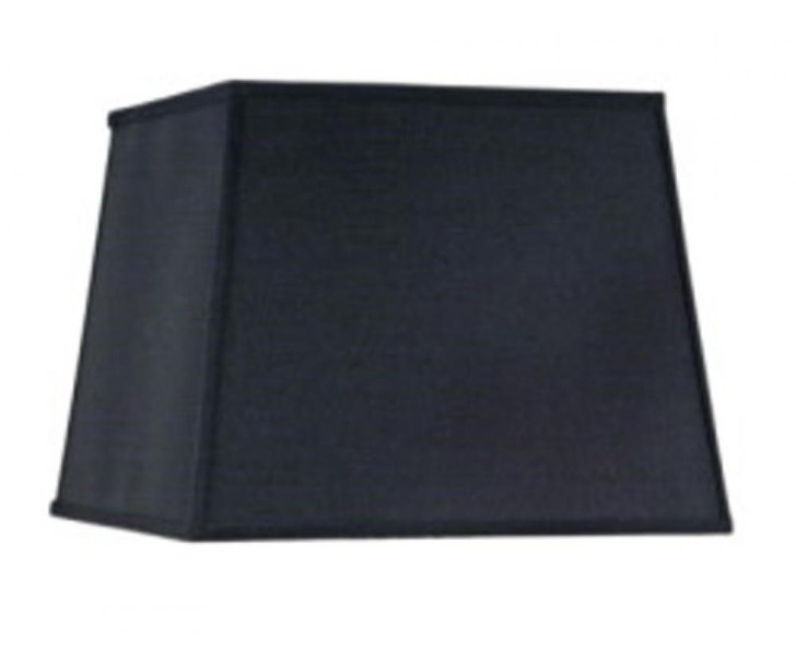 Replacement Lampshade, Hardback Tapered Square, Black Shadow, Nickel Top Ring, 12" Top x 15" Bottom x 12" Height (ST1 YV0J07RVCP)