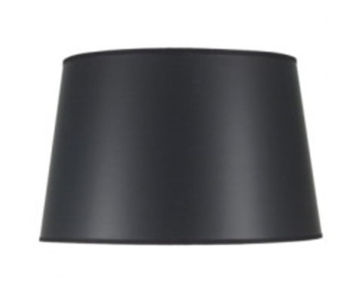 Replacement Lampshade, Hardback English Barrel, Black Opaque Silver Foil, Nickel Top Ring, 13" Top x 16" Bottom x 10" Height (ST6 YV0J07RVCV)