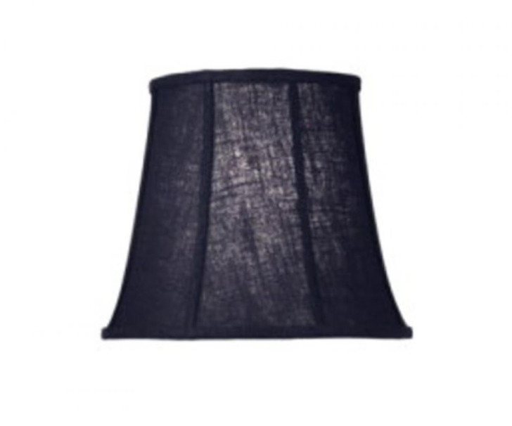 Replacement Lampshade, Softback Bell, Chelsea Black, Nickel Top Ring, 8" Top x 12" Bottom x 10" Height (ST11 YV0J07RVD0)