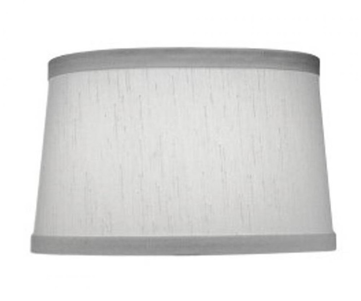 Replacement Lampshade, Hardback Tapered Drum, Global White, Nickel Top Ring, 14" Top x 16" Bottom x 10" Height (ST41 YV0J07RW92)