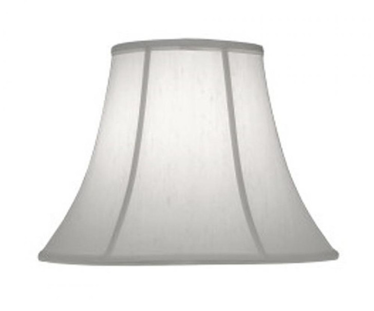Replacement Lampshade, Softback Bell, Pearl Supreme Satin, Brass Top Ring, 7" Top x 14" Bottom x 11" Height (ST42 YV0J07RW93)