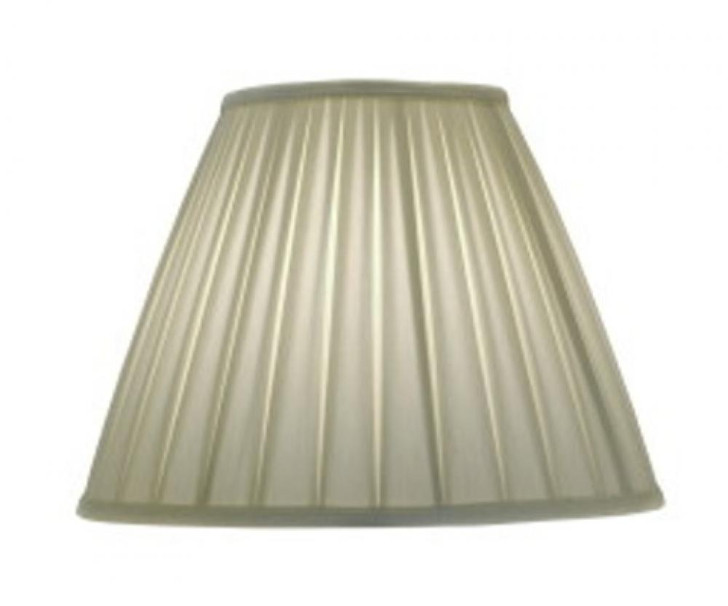 Replacement Lampshade, Softback Empire, Box Pleated Ivory Shadow, Brass Top Ring, 8" Top x 17" Bottom x 13" Height (ST45 YV0J07RW96)