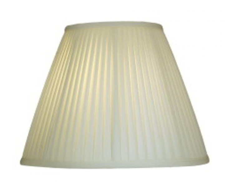 Replacement Lampshade, Softback Empire, Side Pleated Ivory Shadow, Brass Top Ring, 8" Top x 16" Bottom x 12" Height (ST46 YV0J07RW97)