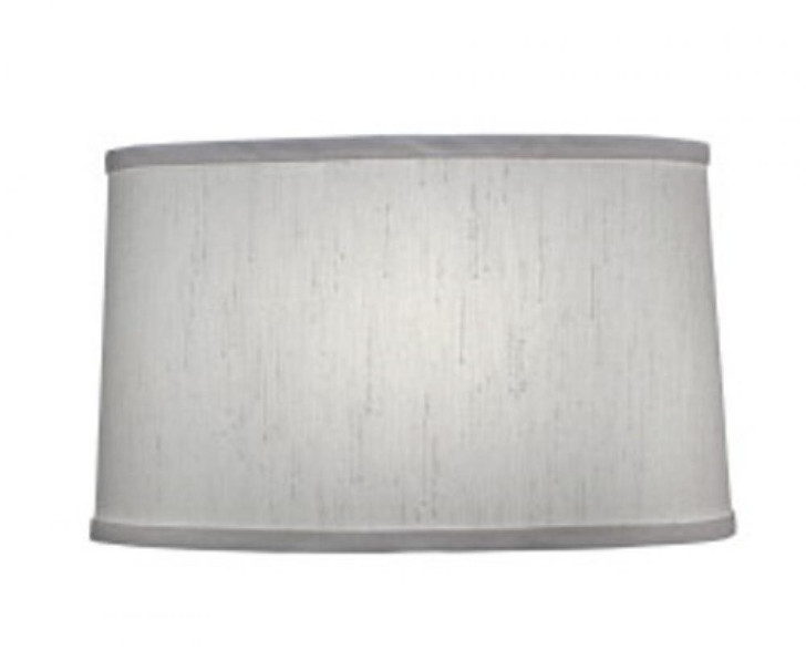 Replacement Lampshade, Hardback Drum, Global White, Nickel Top Ring, 14" Top x 15" Bottom x 9" Height (ST54 YV0J07RW9G)