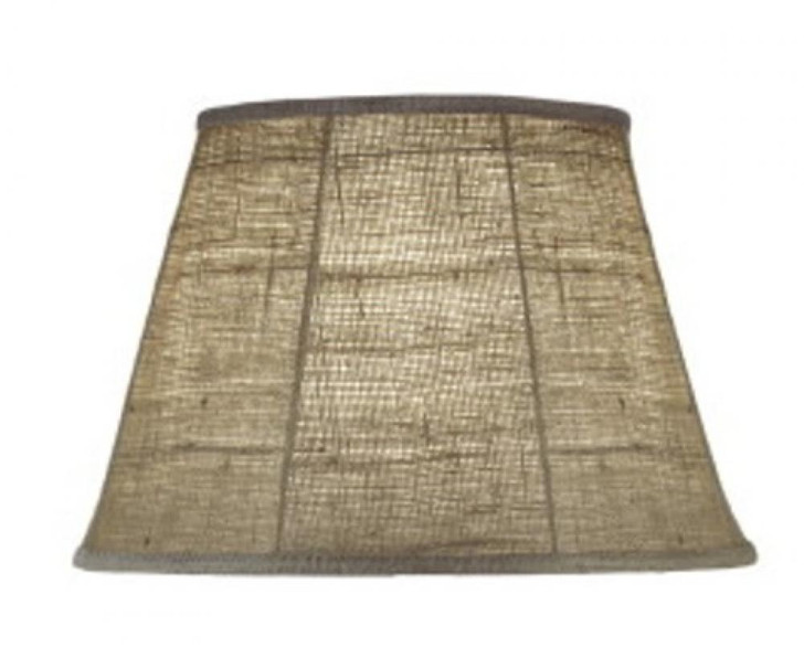 Replacement Lampshade, Softback Empire, Natural Burlap, Brass Top Ring, 10" Top x 16" Bottom x 11" Height (ST55 YV0J07RW9H)