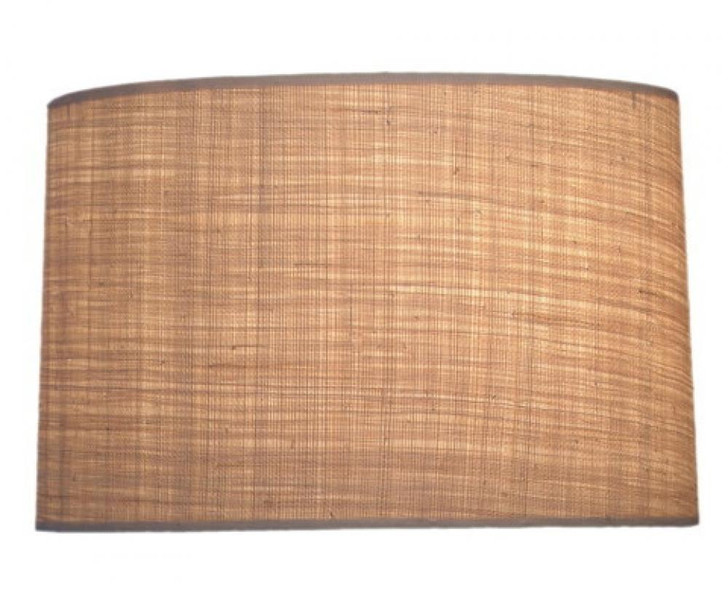 Replacement Lampshade, Hardback Drum, Natural Raffia, Brass Top Ring, 19" Top x 19" Bottom x 12" Height (ST66 YV0J07RW9V)