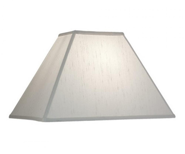 Replacement Lampshade, Hardback Slanted Rectangle, Global White, Brass Top Ring, 6" Top x 16" Bottom x 11" Height (ST69 YV0J07RW9Y)