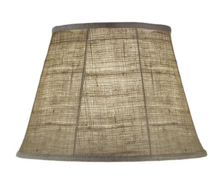Replacement Lampshade, Softback Empire, Natural Burlap, Brass Top Ring, 11" Top x 18" Bottom x 12" Height (ST78 YV0J07RWA6)