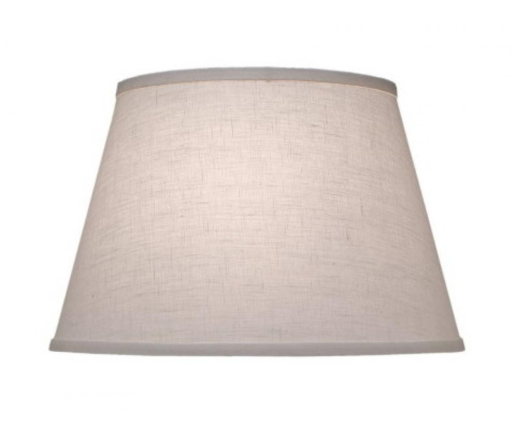 Replacement Lampshade, Hardback Tapered Drum, Cream Aberdeen, Nickel Top Ring, 10" Top x 15" Bottom x 10" Height (ST123 YV0J07RWCL)